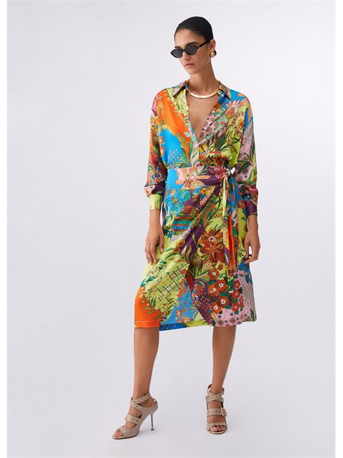 Camicia in raso stampato LIU JO | WA6485T471A/P9363